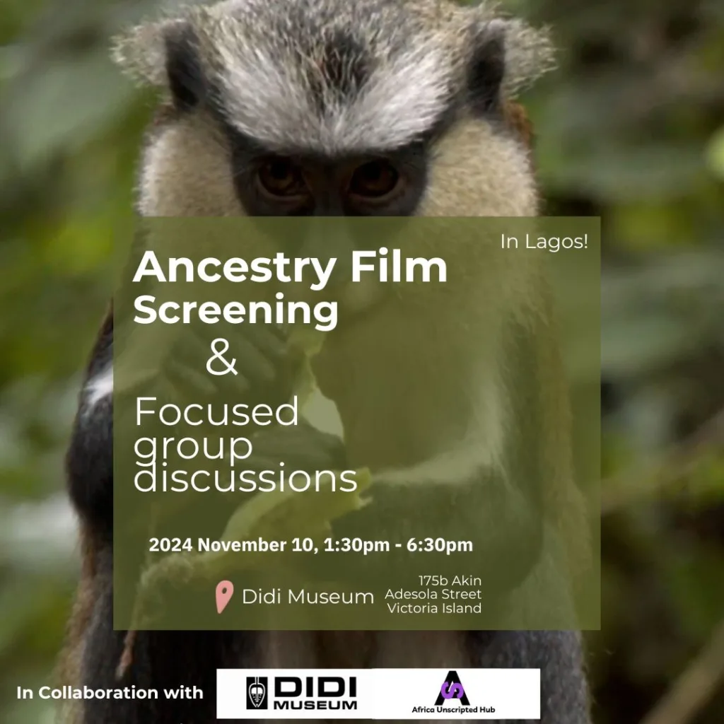 The flyer for Ancestry Film Screening & Focused group discussions